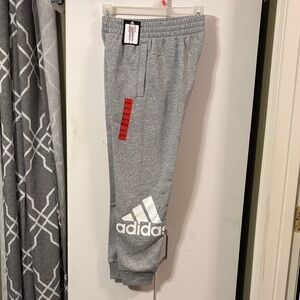 Adidas Youth Joggers Light Gray Sweatpants